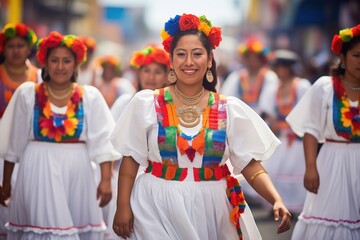 guelaguetza festival dancers in oaxacan traditional dress