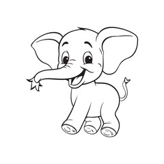 Elephant Cartoon Vector Art, Icons, and Graphics