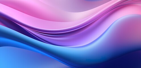 A dynamic abstract wave in purple, blue, and pink. generative AI