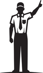 Cricket Umpire Cricket Refree Vector Design