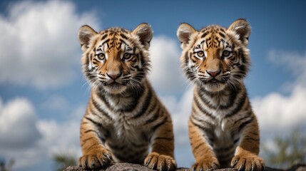 Fototapeta premium Tiger cubs 