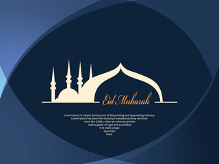 Islamic background vector art, Eid Mubarak and Ramadan Karim design