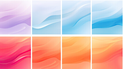 Obraz premium Essence of Color Gradient Banner Grainy Forms Background Ai Generative
