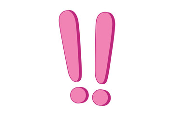 Pink Decor Flat Sticker Design