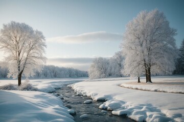 winter landscape Serenity