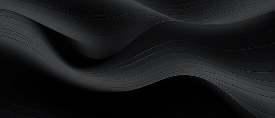 A captivating abstract backdrop with black and anthracite gray gradients, textured waves, ideal for web design, backdrop, wallpaper, and illustration purposes, Ai Generated. - obrazy, fototapety, plakaty
