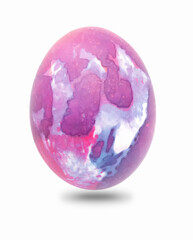 Colorful easter egg with abstract pattern. PNG