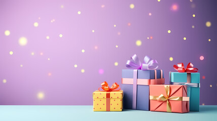 Gift box background. Black Friday sale. Birthday, children's day, valentine's day and wedding gift background