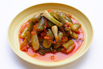 Kimchi korea food, cucumber kimchi