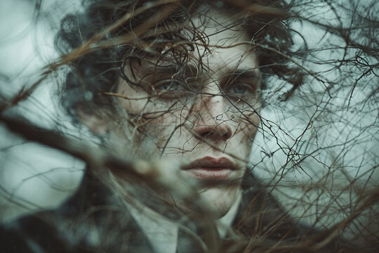 Artistic interpretation of Schopenhauer's concept of will and representation.