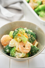 ブロッコリーとエビのタルタルサラダ