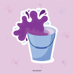 Vector illustration Happy Holi Editable Post Banner Template 