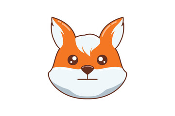 Obraz premium Cute Shiba Inu Expression Sticker
