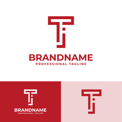 Letter TJ Modern Logo, suitable for business with TJ or JT initials