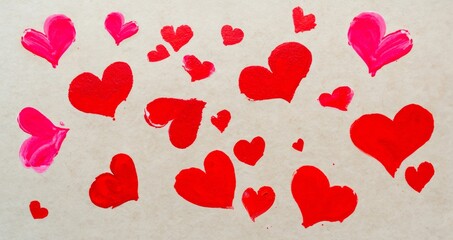 watercolour hearts background