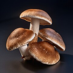 Poisonous mushroom, Black background