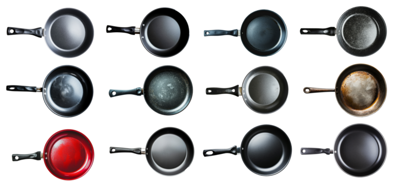 Top view of a pan, cut out - stock png.