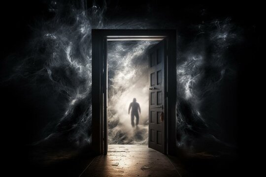 Arrival of an unknown entity: the moment when gods and demons peer through the doorway to another dimension. Generative AI