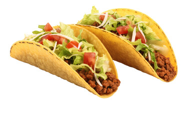 Tantalizing Tastes: Unveiling the Taco Experience isolated on transparent Background