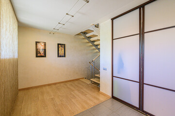 interior apartment room stairs, steps staircase inside house