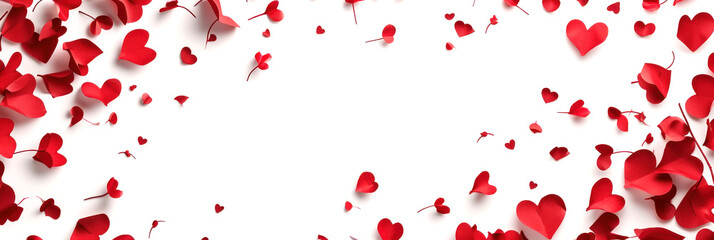 Valentine's day greeting banner with copyspace for text