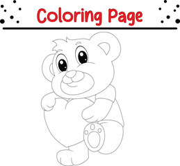 cute little bear coloring page