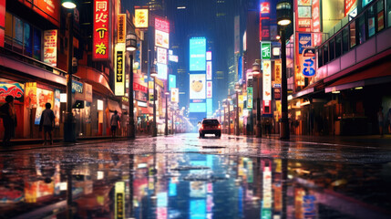 Obraz premium Racing video game gameplay