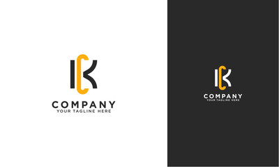 KC or CK initial logo concept monogram,logo template designed to make your logo process easy and approachable. All colors and text can be modified. - obrazy, fototapety, plakaty