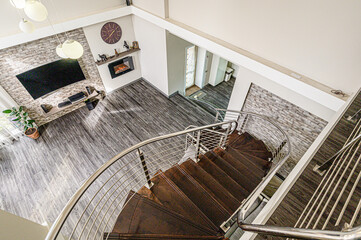 interior apartment room stairs, steps staircase inside house