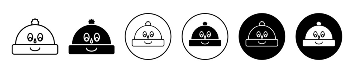 baby hat vector icon mark set symbol for web application