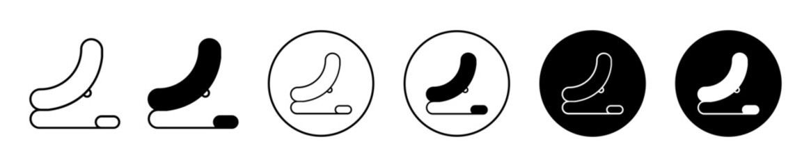 bouncy seat vector icon mark set symbol for web application