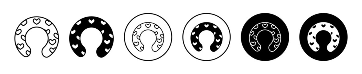nursing pillow vector icon mark set symbol for web application