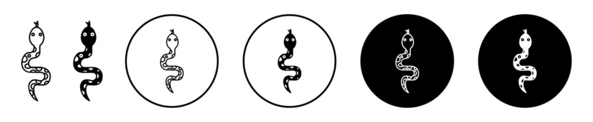 Fototapeta na wymiar snake vector icon mark set symbol for web application