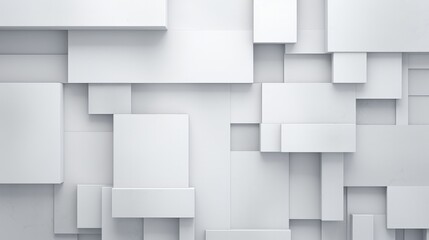 Obraz premium White and Grey Background with Pale Geometric Shapes sculpture straight business.
