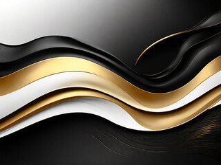 black, white, and gold abstract color gradient background grainy texture effect web banner header poster design. 