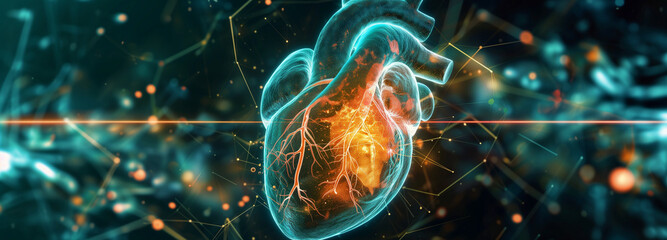 Nano Preparations lowering cholesterol and the risk of heart disease - obrazy, fototapety, plakaty