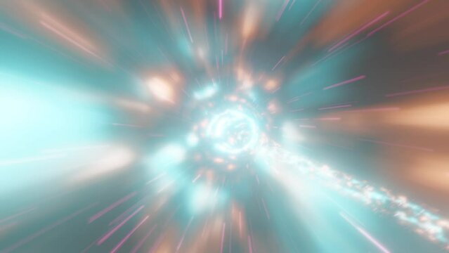 4K ループアニメーション トンネル疾走