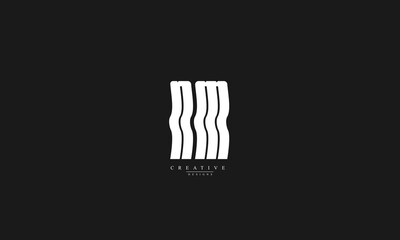 Alphabet letters Initials Monogram logo NM MN N M