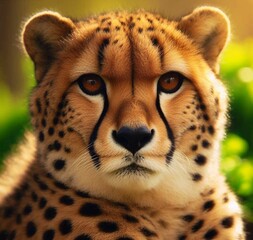 Portrait Of Cheetah In The Jungle (4) 1