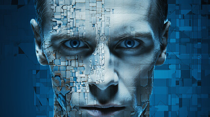 Technology Robot sci-fi man Cyborg android background -Humanoid Artificial intelligence wallpaper