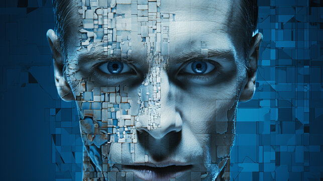 Technology Robot sci-fi man Cyborg android background -Humanoid Artificial intelligence wallpaper