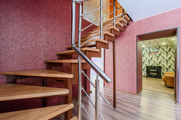 interior apartment room stairs, steps staircase inside house
