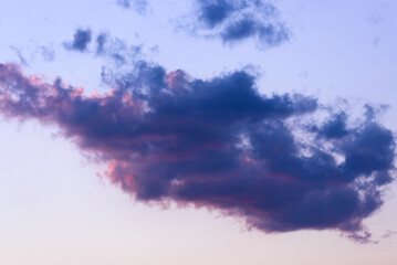 Background of sky and clouds in evening natural weather