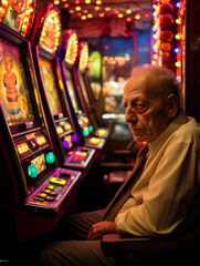 Fototapeta premium person in casino generative ai