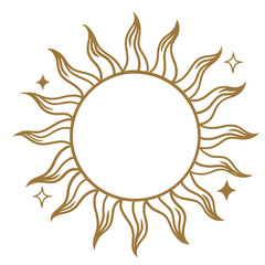 Golden sun line art