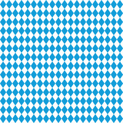 Oktoberfest bavarian pattern. Flag of bavaria. Background for german octoberfest in munich. Texture with white and blue rhombus. Seamless banner for fabric of bayern. Wallpaper and textile.