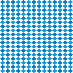 Oktoberfest bavarian pattern. Flag of bavaria. Background for german octoberfest in munich. Texture with white and blue rhombus. Seamless banner for fabric of bayern. Wallpaper and textile.