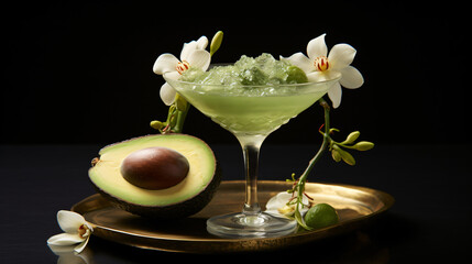 Cocktail avocado formed from unpollinated blossoms