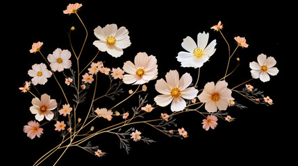 Cosmos are daisy like flowers symbolizing simplicity