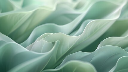 Wavy elegance of sage leaves in close-up, a calming dance kissed by both warmth and frost.